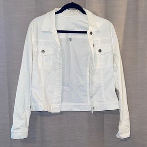 KUT White Denim Jacket